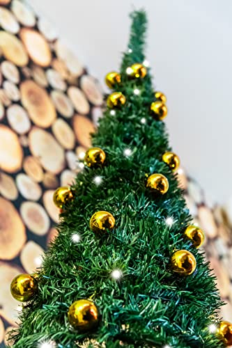 6Ft Pre-Lit Christmas Tree with LED Lights