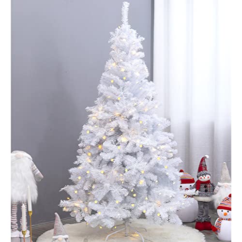 White Christmas Tree with Lights - 5ft/6ft/7ft Sizes