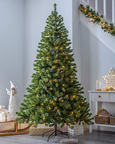 Spruce Christmas Tree, 7ft, 300-LED, Multi-Function