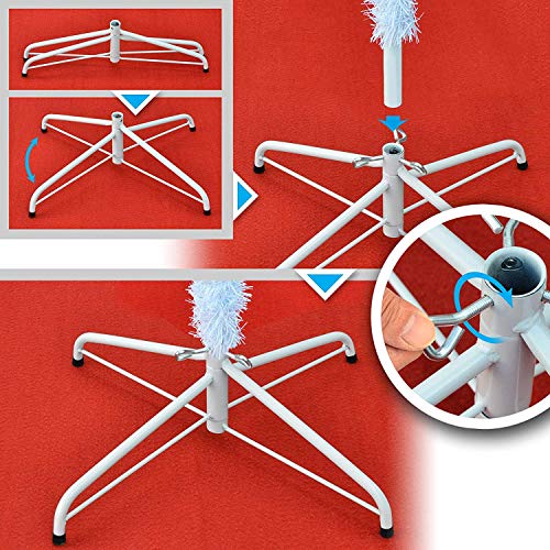 SHATCHI Black/Green/White Alaskan Pine Christmas Tree, 4Ft/120CM