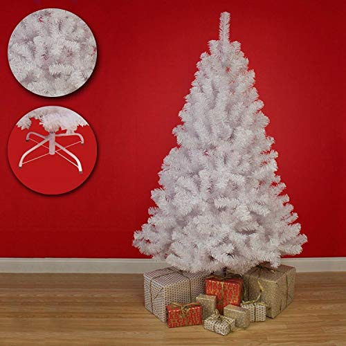 SHATCHI Black/Green/White Alaskan Pine Christmas Tree, 4Ft/120CM