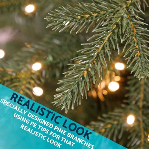 6ft Pre-Lit Christmas Tree with 270 Warm White LEDs