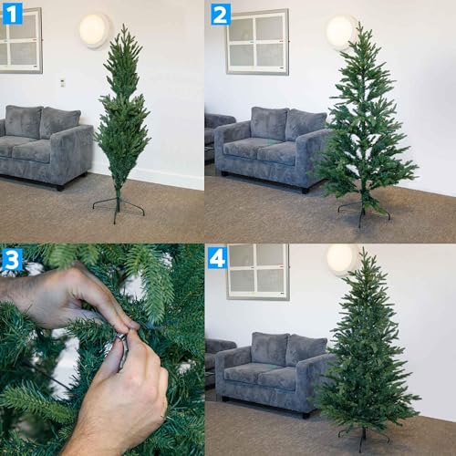 6ft Pre-Lit Christmas Tree with 270 Warm White LEDs