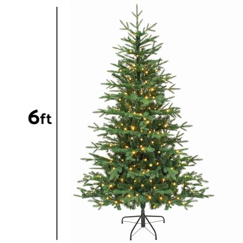 6ft Pre-Lit Christmas Tree with 270 Warm White LEDs