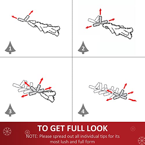 4FT Green Fibre Optic Christmas Tree with LED Lights