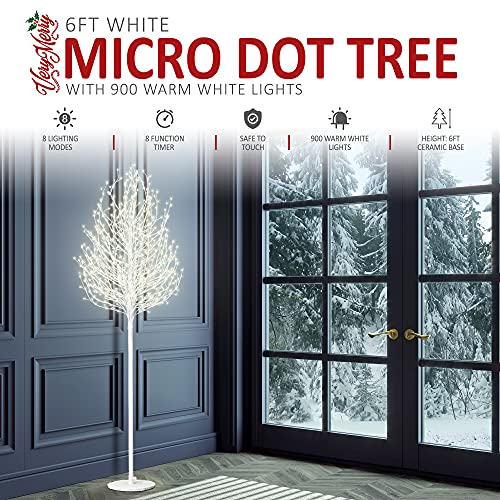 6FT Pre-lit Birch Twig Tree with 900 LED Lights