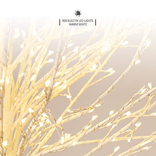 6FT Pre-lit Birch Twig Tree with 900 LED Lights