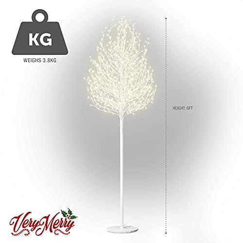 6FT Pre-lit Birch Twig Tree with 900 LED Lights