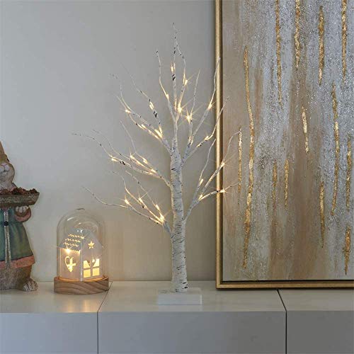 32LED Pre-lit Birch Christmas Tree with Easter Decor