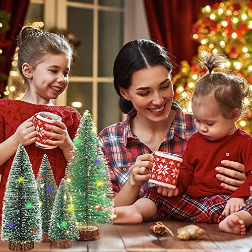 Frosted Mini Christmas Trees - Set of 4