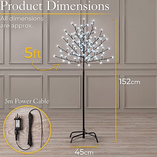 Cherry Blossom Tree: 96 LED Lights, 150cm/5ft