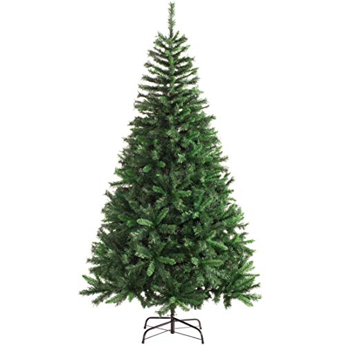 Christmas Pine Tree, 6 ft/1.8m, Multi-Coloured - 521 Tips