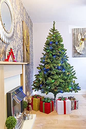 5ft Pre-Lit Black/White Imperial Pine Christmas Tree