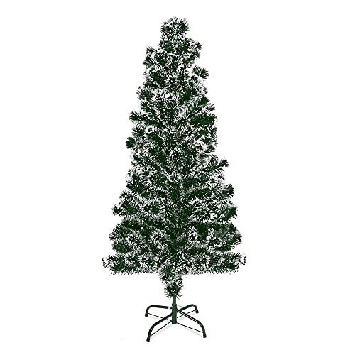 ASAB Artificial Christmas Tree With Metal Stand | Realistic Bushy Xmas Tree Branches | Freestanding Natural Look Christmas Tree | Easy To Assemble | Christmas Home Decor (4ft Snow Tips)