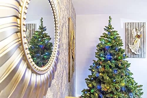 5ft Pre-Lit Black/White Imperial Pine Christmas Tree