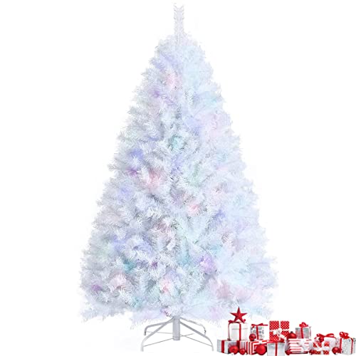 Realistic 5FT White Christmas Tree with Metal Stand