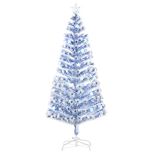 6FT Fibre Optic Christmas Tree w/LED Lights