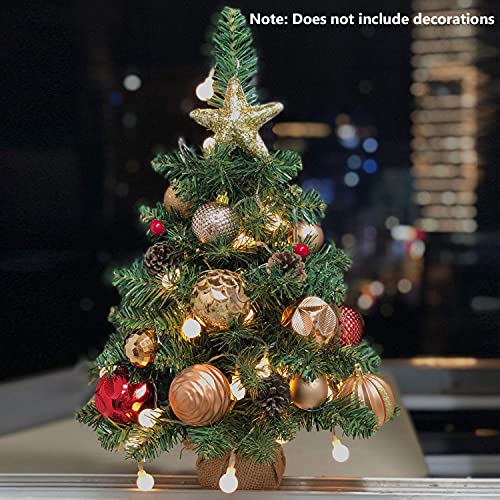 20 inch Pre-Lit Artificial Mini Christmas Pine Tree