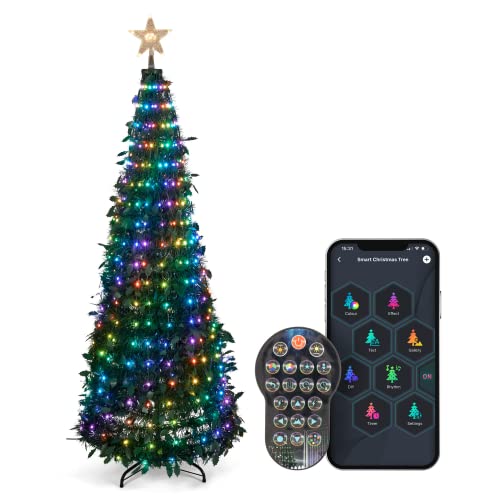 Smart App Controlled 6ft Christmas Tree with LED Lights