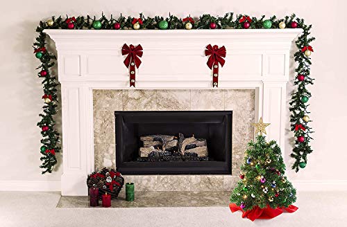 Small LED-lit Tabletop Christmas Tree with Ornaments