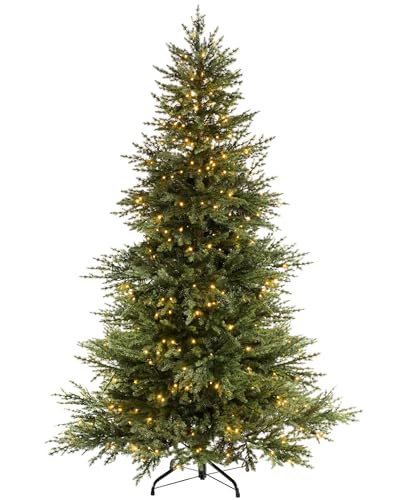 Multi-function Pre-lit Christmas Tree, 7ft/2.1m
