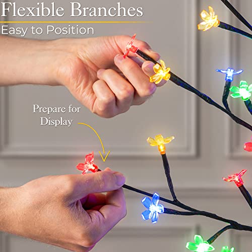 Cheerful 5ft Cherry Blossom Tree Decoration (Multi-Coloured)