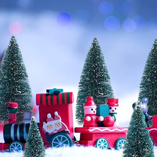 Mini Christmas Tree Set with Wooden Base