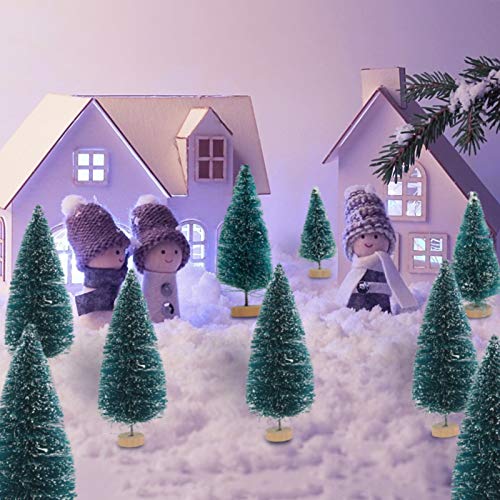 Mini Christmas Tree Set with Wooden Base