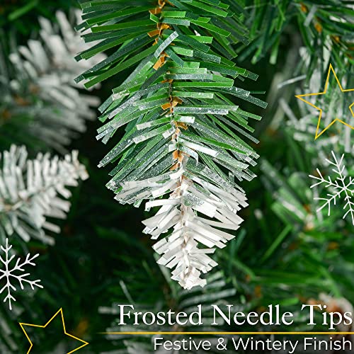 Snowy Pine Cone Berries 6ft Christmas Tree