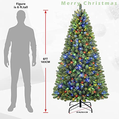 6ft Pre-lit Christmas Tree with 1018 Tips & 330 LEDs