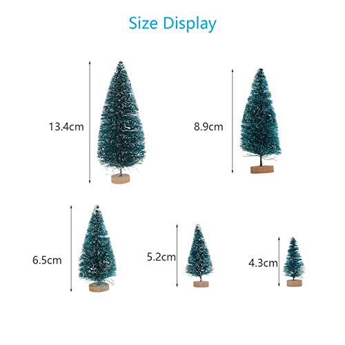 Mini Christmas Tree Set with Wooden Base