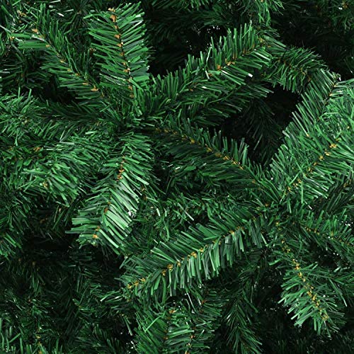 6FT/1.8M Artificial Christmas Tree Xmas Realistic Green Natural Branches with Solid Metal Legs
