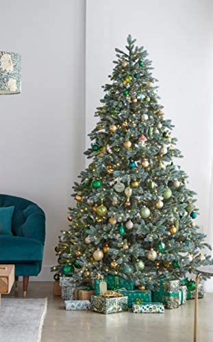 6FT/1.8M Artificial Christmas Tree Xmas Realistic Green Natural Branches with Solid Metal Legs