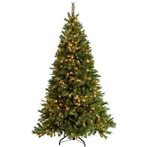 7ft Pre-Lit Victorian Pine Christmas Tree - 500 LEDs