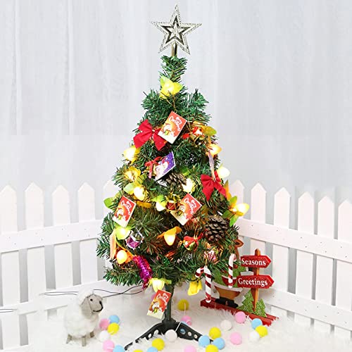 45cm Mini Green Table Top Artificial Christmas Tree, Ideal for Office, Reception and Small Spaces (45cm Artificial Christmas Tree)