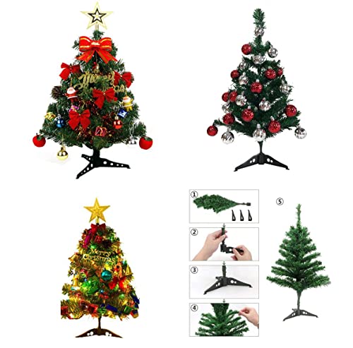45cm Mini Green Table Top Artificial Christmas Tree, Ideal for Office, Reception and Small Spaces (45cm Artificial Christmas Tree)