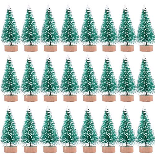 Mini Christmas Sisal Frost Trees - Festive Home Decor