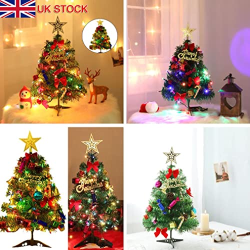 45cm Mini Green Table Top Artificial Christmas Tree, Ideal for Office, Reception and Small Spaces (45cm Artificial Christmas Tree)