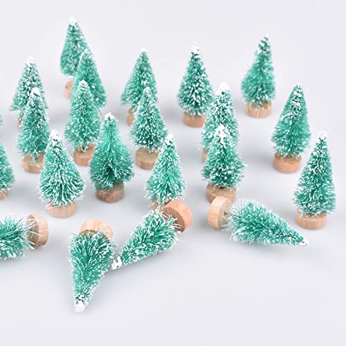 Mini Christmas Sisal Frost Trees - Festive Home Decor