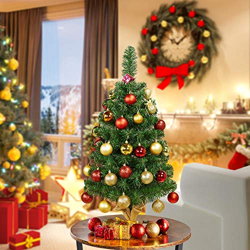 3FT Mini Tabletop Artificial Christmas Tree Xmas Holiday Decor