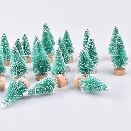 Mini Christmas Sisal Frost Trees - Festive Home Decor