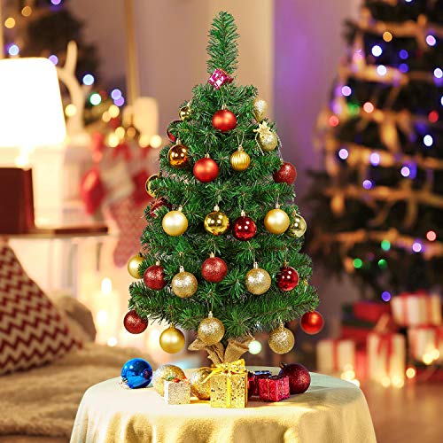 3FT Mini Tabletop Artificial Christmas Tree Xmas Holiday Decor
