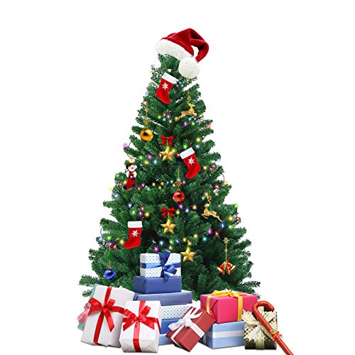 VEYLIN 6ft Christmas Tree - 700 Tips, Metal Stand