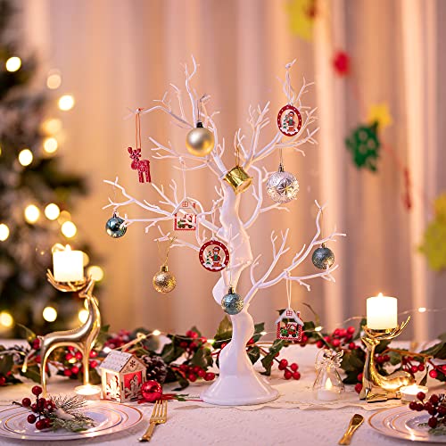 Small White Twig Christmas Tree - Versatile Table Decoration