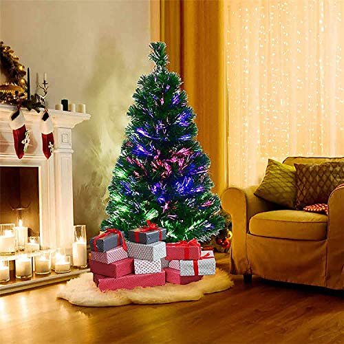 4ft Green Fiber Optic Christmas Tree - Festive Decor