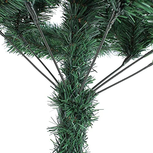 VIROSA 6ft/1.8m Green Artificial Christmas Tree with 800 Virgin PVC Tips | Easy to Assemble | Includes Strong Metal Stand | Xmas Home Decoration Décor (1451031)