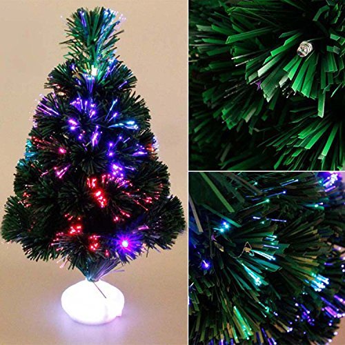 Green Fibre Optic Christmas Tree - Multi colour
