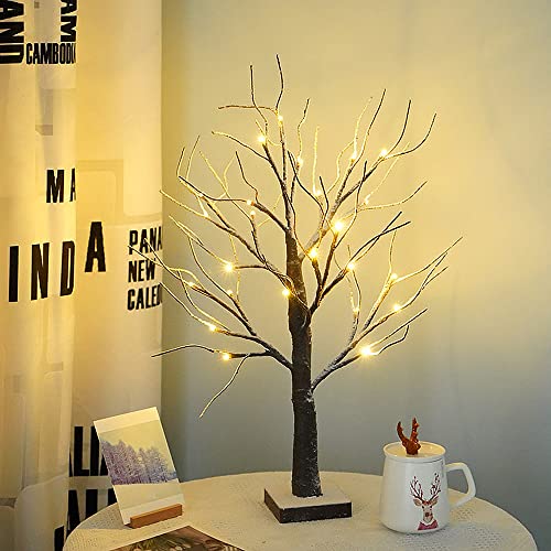 Brown Light Up Artificial Tree - Christmas Decoration