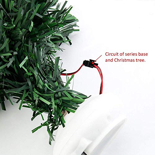 Green Fibre Optic Christmas Tree - Multi colour