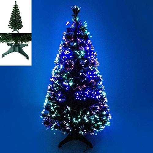 4ft Green Fiber Optic Christmas Tree - Festive Decor